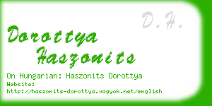 dorottya haszonits business card